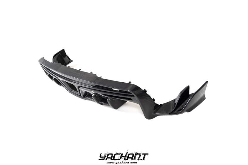 YCTYTSPR045LCF & YCTYTSPR046LCF 2019-2022 Toyota GR Supra MK V A90 A91 TOM‘s Style Rear Diffuser Lip with Spats Addon CF (3).jpg