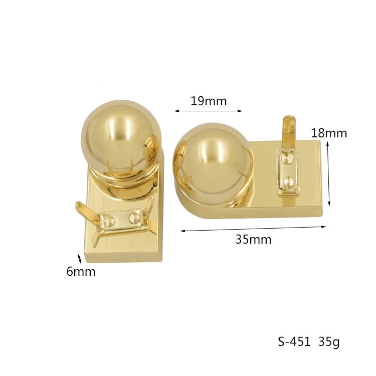Fashion Metal Bag accessory hardware leather bag locks handbags Custom Clutch lock