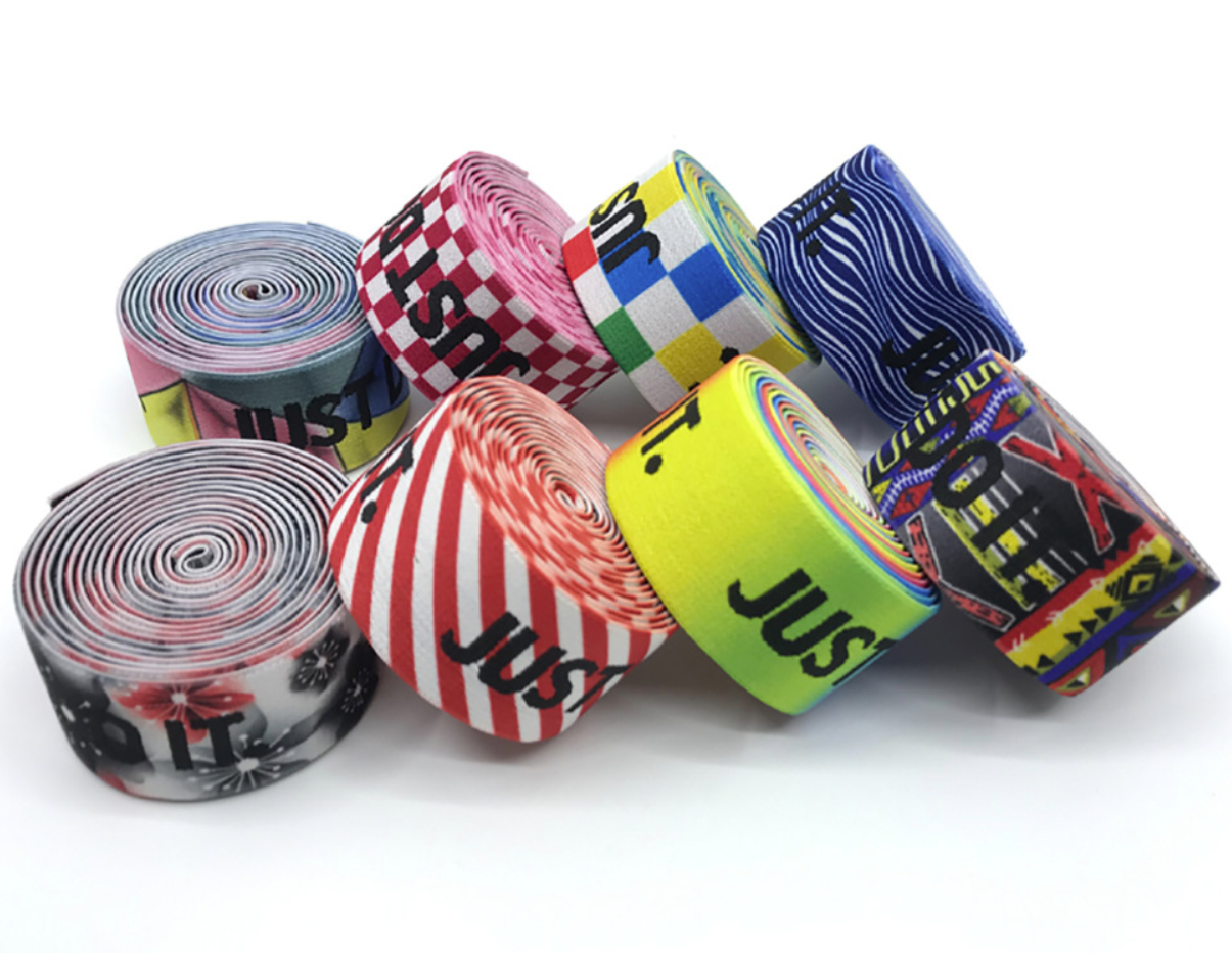 Customized Colorful Digital Printed Elastic Bands - Make Your Brand Stand Out!