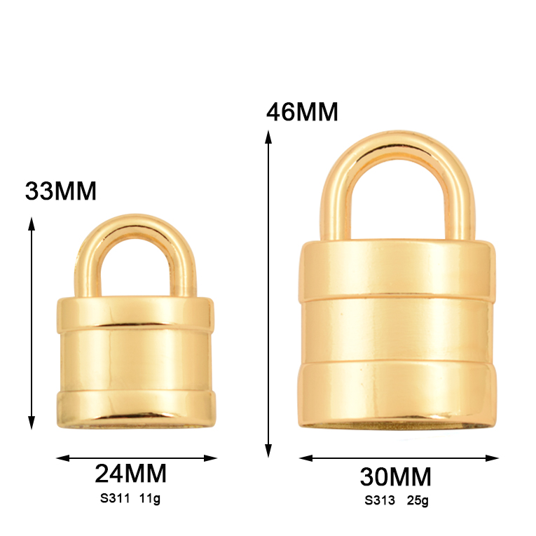 Bag fitting small diary lock clasp bag accessories metal lock