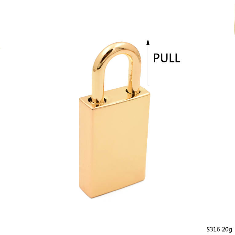 Bag fitting long diary lock clasp bag accessories metal lock handbag lock