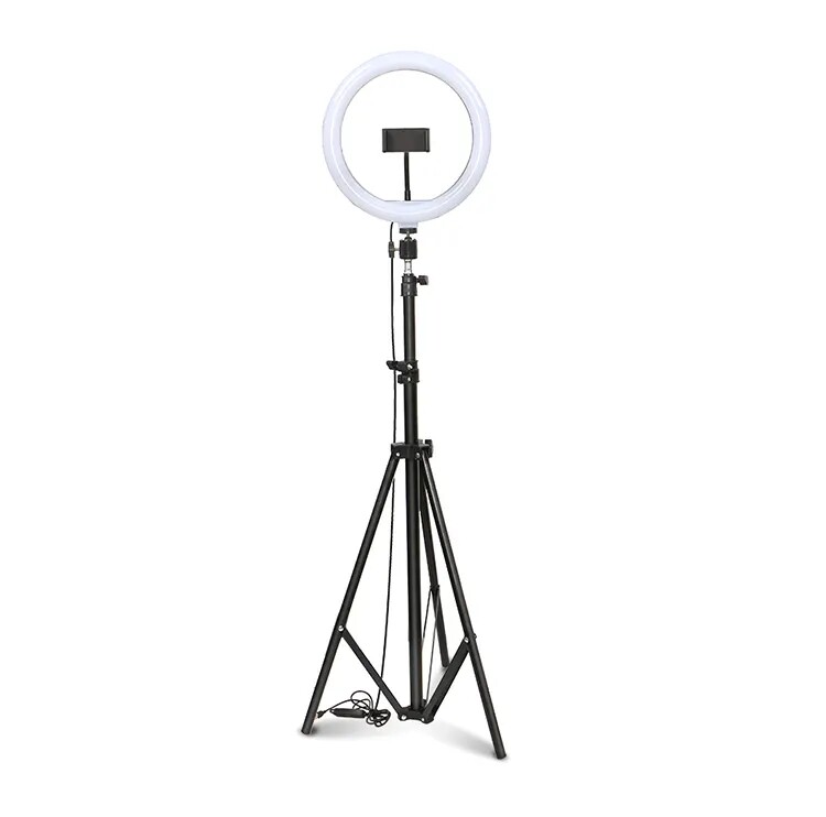 HEBIKUO BY-L206 wholesale live broadcast stand tripod adjustable phone stand with LED