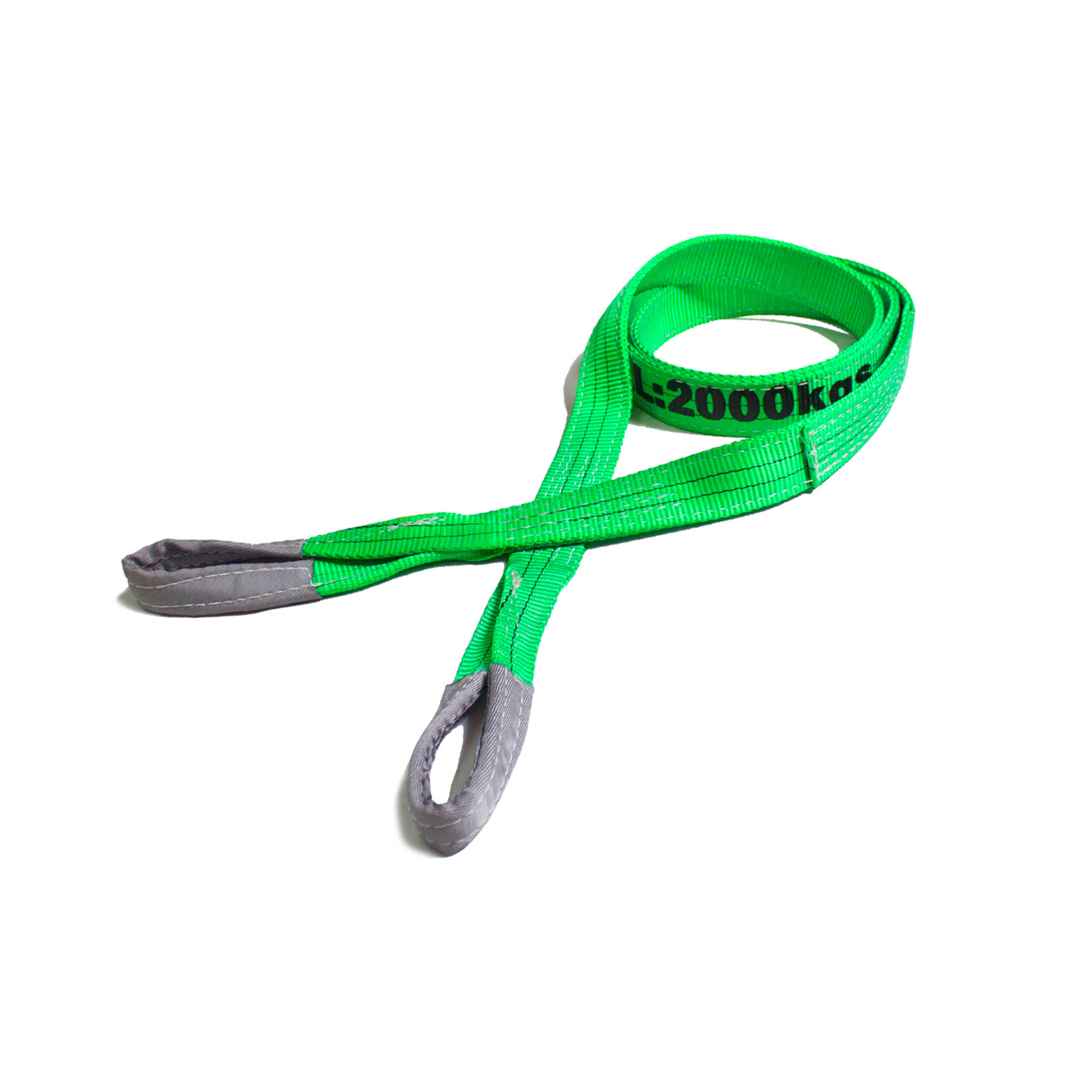 Flat Webbing Sling-Medeer Double Ply Eye to Eye Lifting Sling-2 Ton