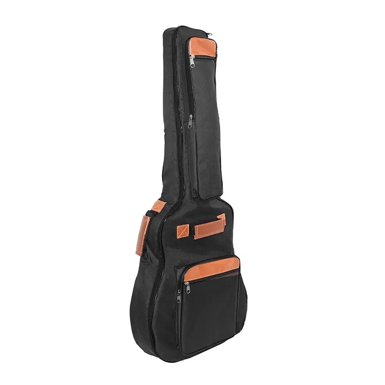 B41-30 HEBIKUO 41 Inch Acoustic Guitar Bag 12mm Extra Thick Padded, 4 Pockets Guitar Gig Bag Soft with Waterproof Oxford Cloth