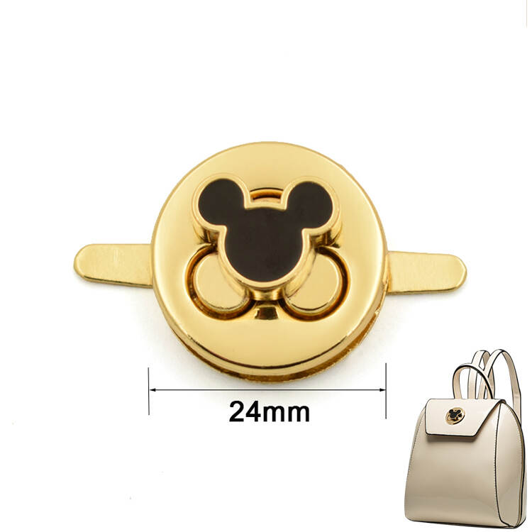 Hot Sales Bag Accessories Hardware Purse Metal Handbag Twist Lock With Paint Turn Lock