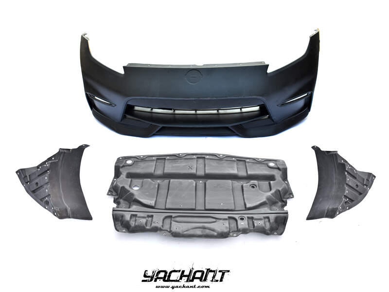 YC370Z030LFRP 2009-2016 Nissan 370Z Z34 Nismo Style Front Bumper w Front Underboard & Wheel Arch FRP (1).jpg