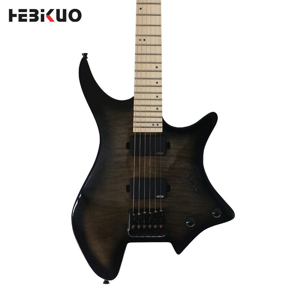 Guitarra elétrica personalizada, berço elétrico de 6 cordas, kit de baixo