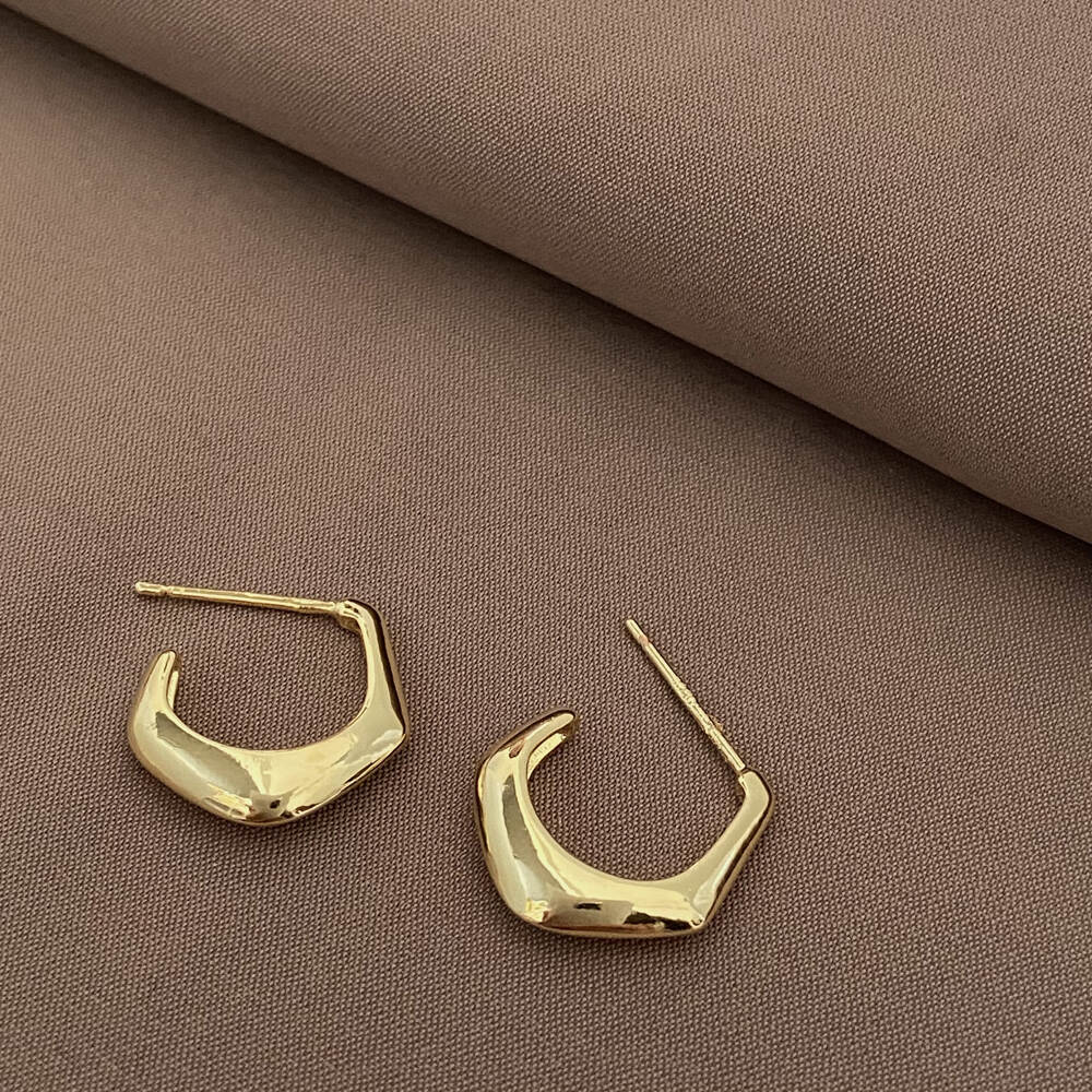 Adora A2305-3 INS New Trend Hoop 18K Gold Plated Gold Plated Charm Round Earrings Hot Minimalist Earrings Jewelry For W