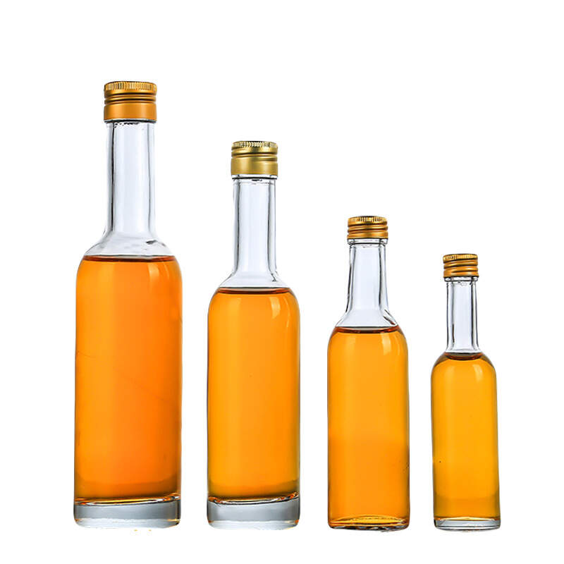 China frosted glass wine bottles, frosted amber glass bottles wholesale