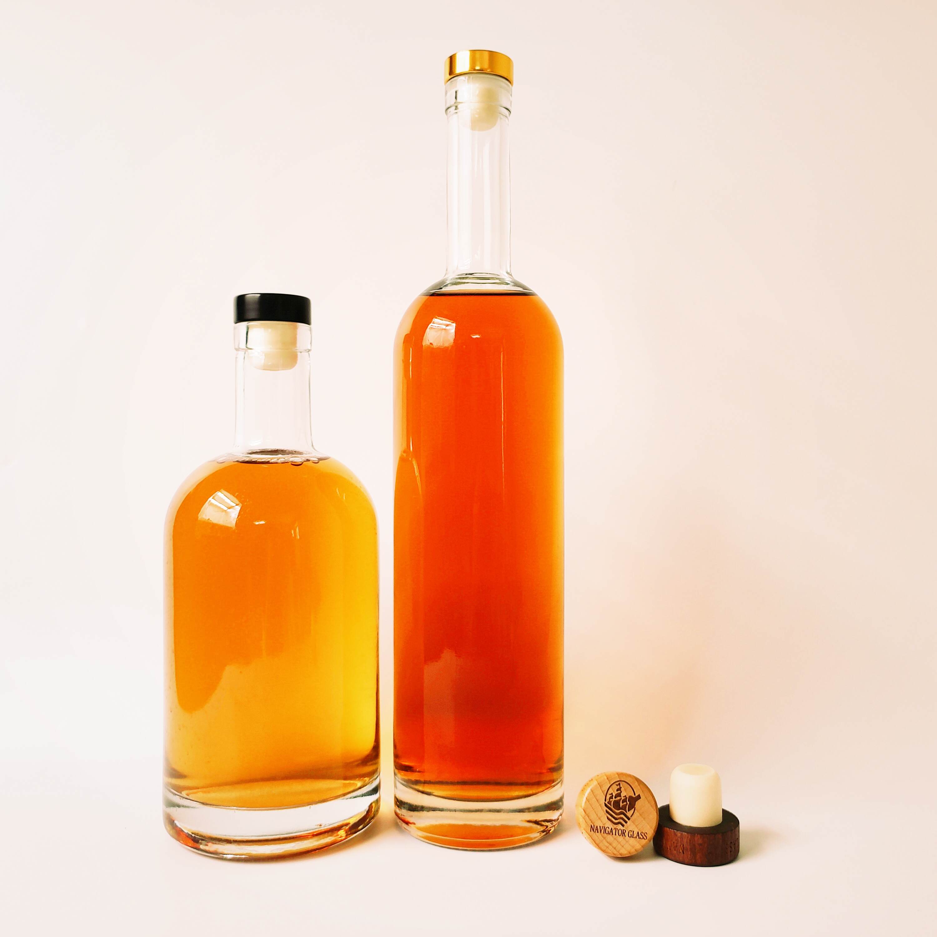 China frosted glass wine bottles, frosted amber glass bottles wholesale