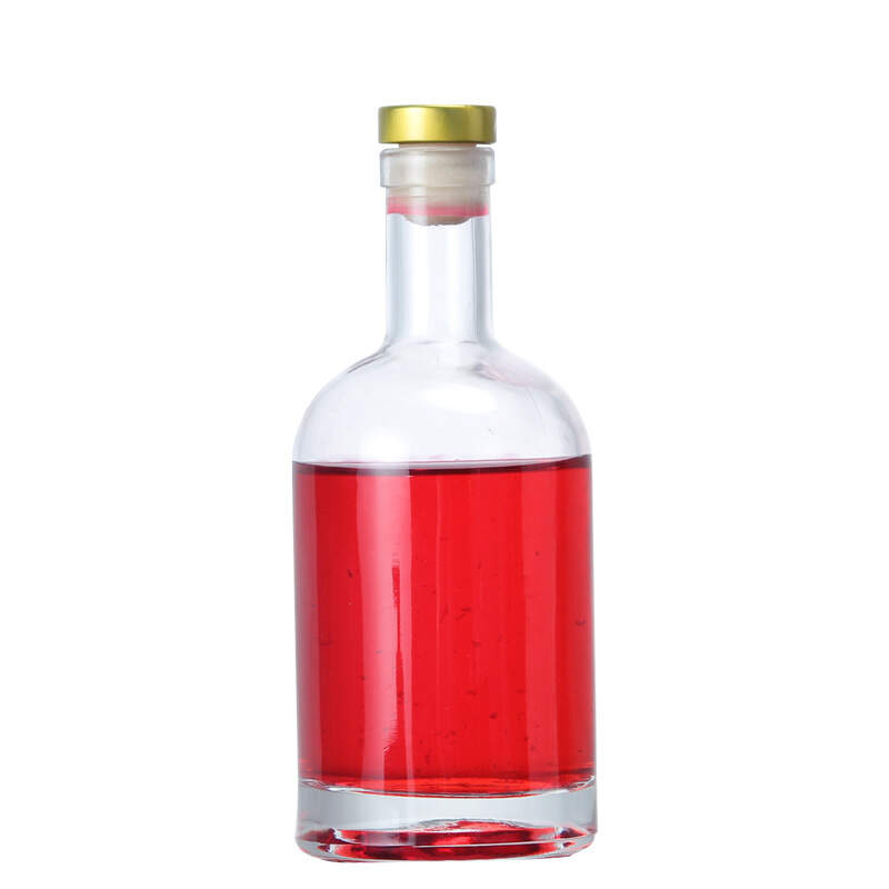 750ml Glass Round Liquor Bottle