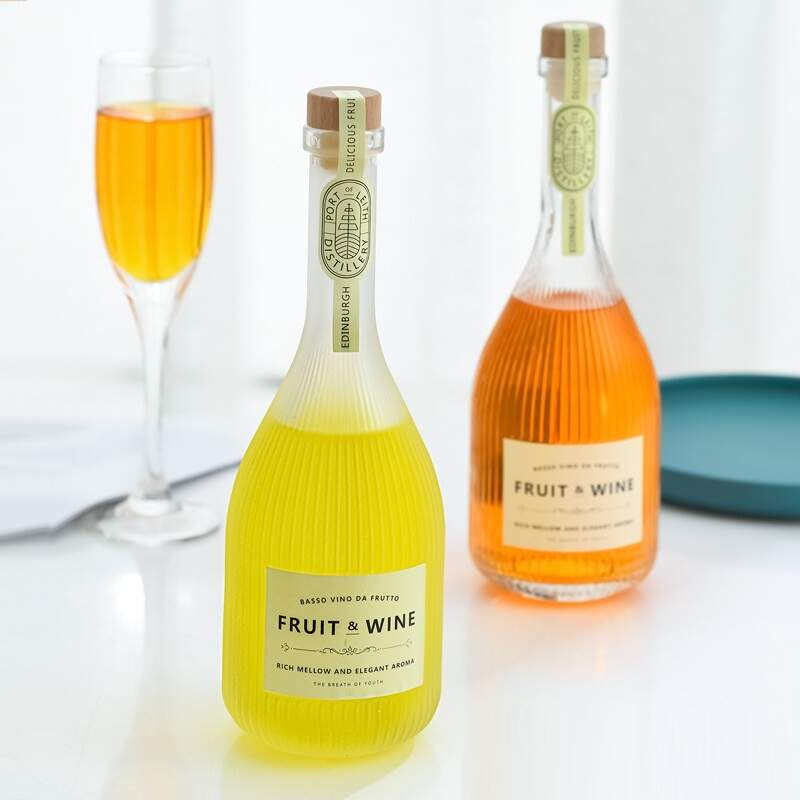 Glass Berry Juice Bottle