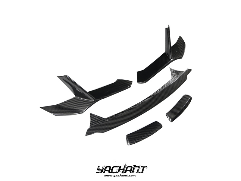 YCLB610066LDCF 2019-2023 Lamborghini Huracan EVO & Spyder Novitec Style Front Lip 5 PCS DCF (4).JPG