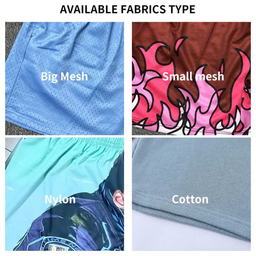 High quality Custom Logo Sports Polyester Casual Summer Mesh Shorts