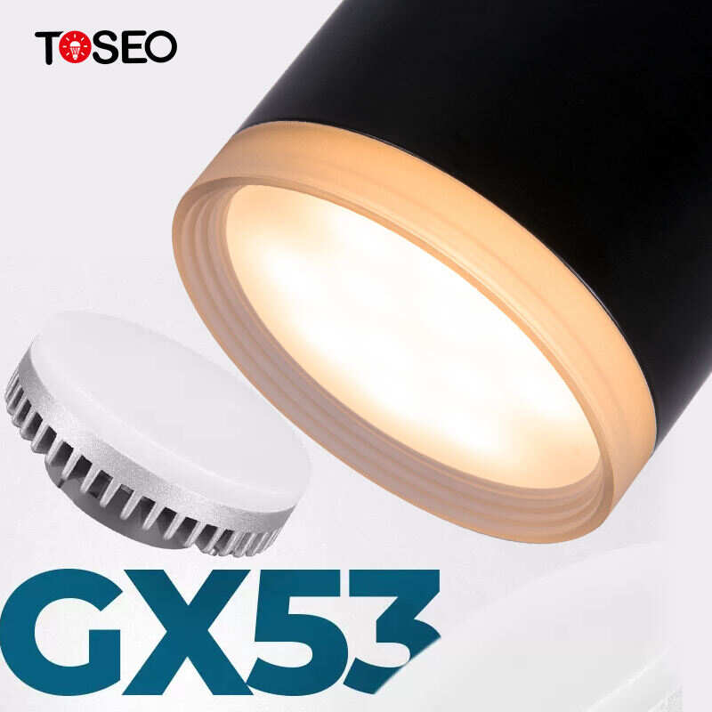 Pure Aluminium Ceiling Lighting Fixture Ip65 Waterproof GX53 Surface Mounted Downlight