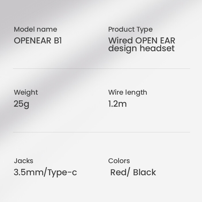 Open-Ear Wired Headphone