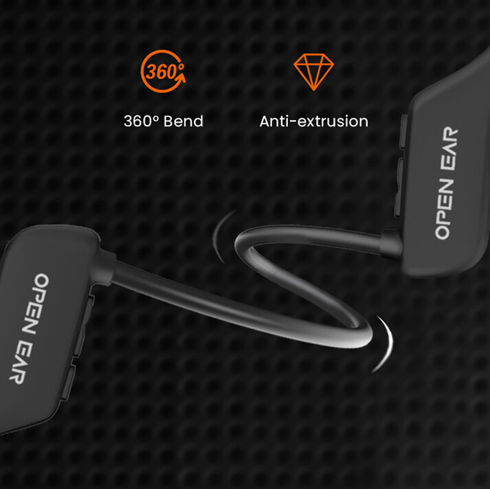 OPENEAR Bone,Bone Conduction Wireless Bluetooth Headphones,Bone Conduction Hearing Aid Headphone