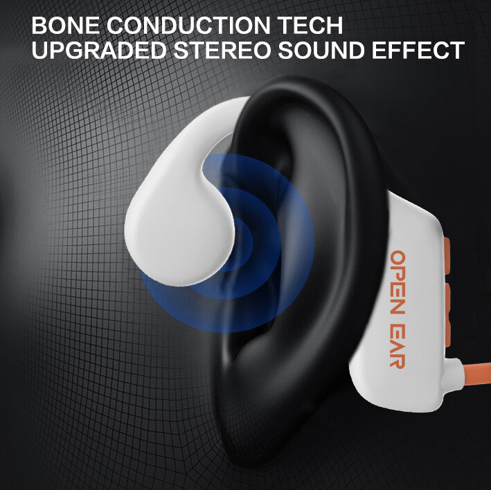 OPENEAR Bone,Bone Conduction Wireless Bluetooth Headphones,Bone Conduction Hearing Aid Headphone