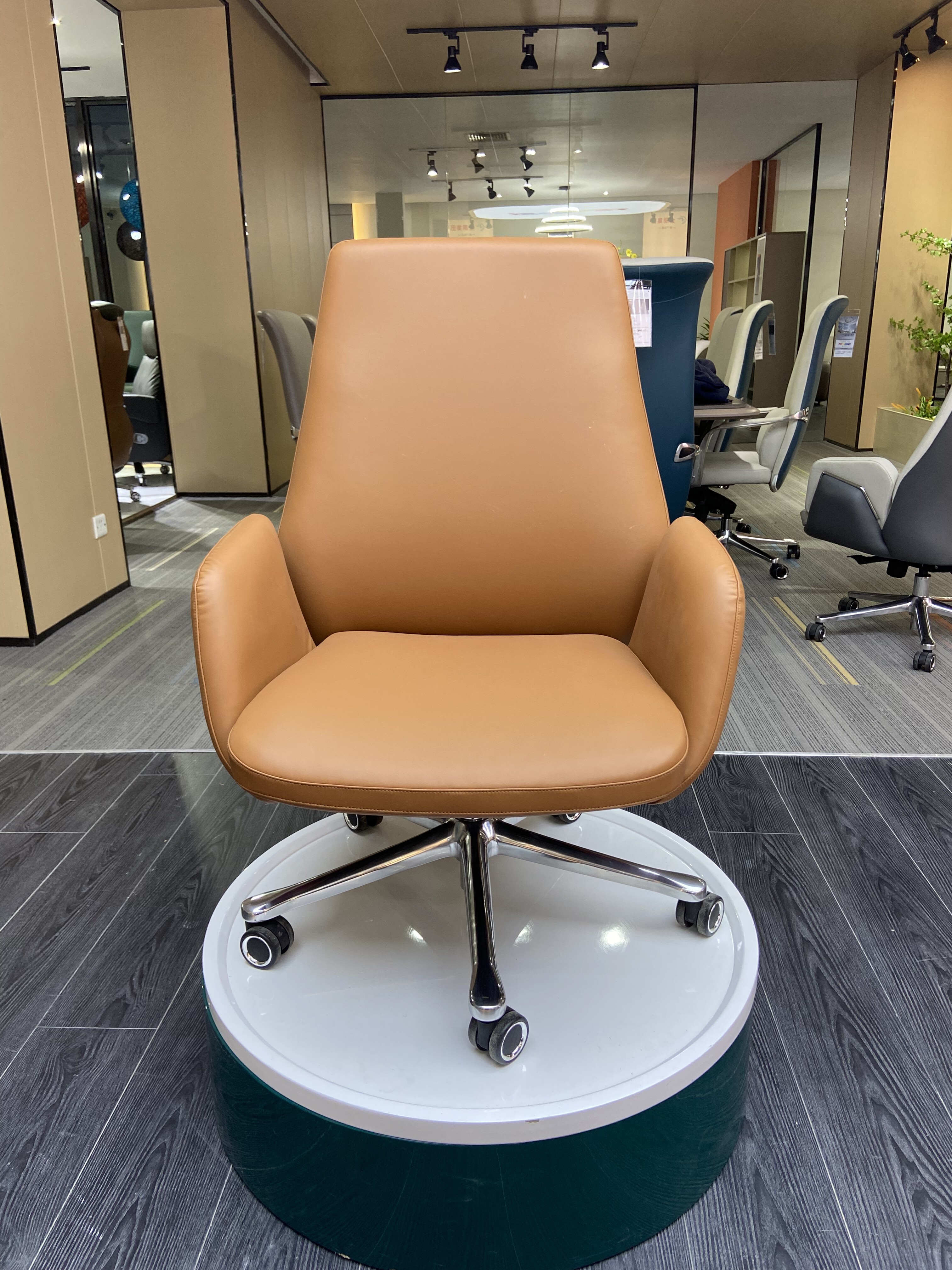 Modern Low Back Leather Chair Fast-Moving