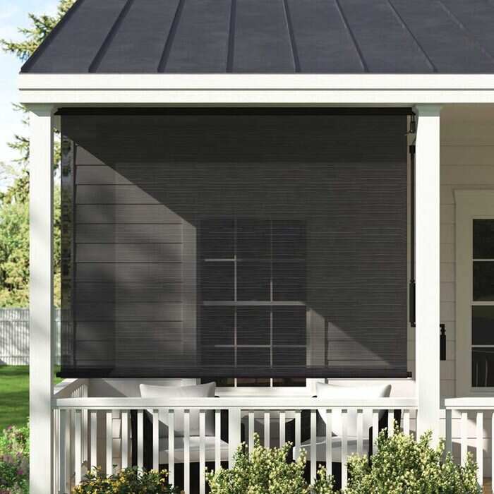 Outdoor Windproof Electric Screen Zip Track Outdoor Roller Blinds