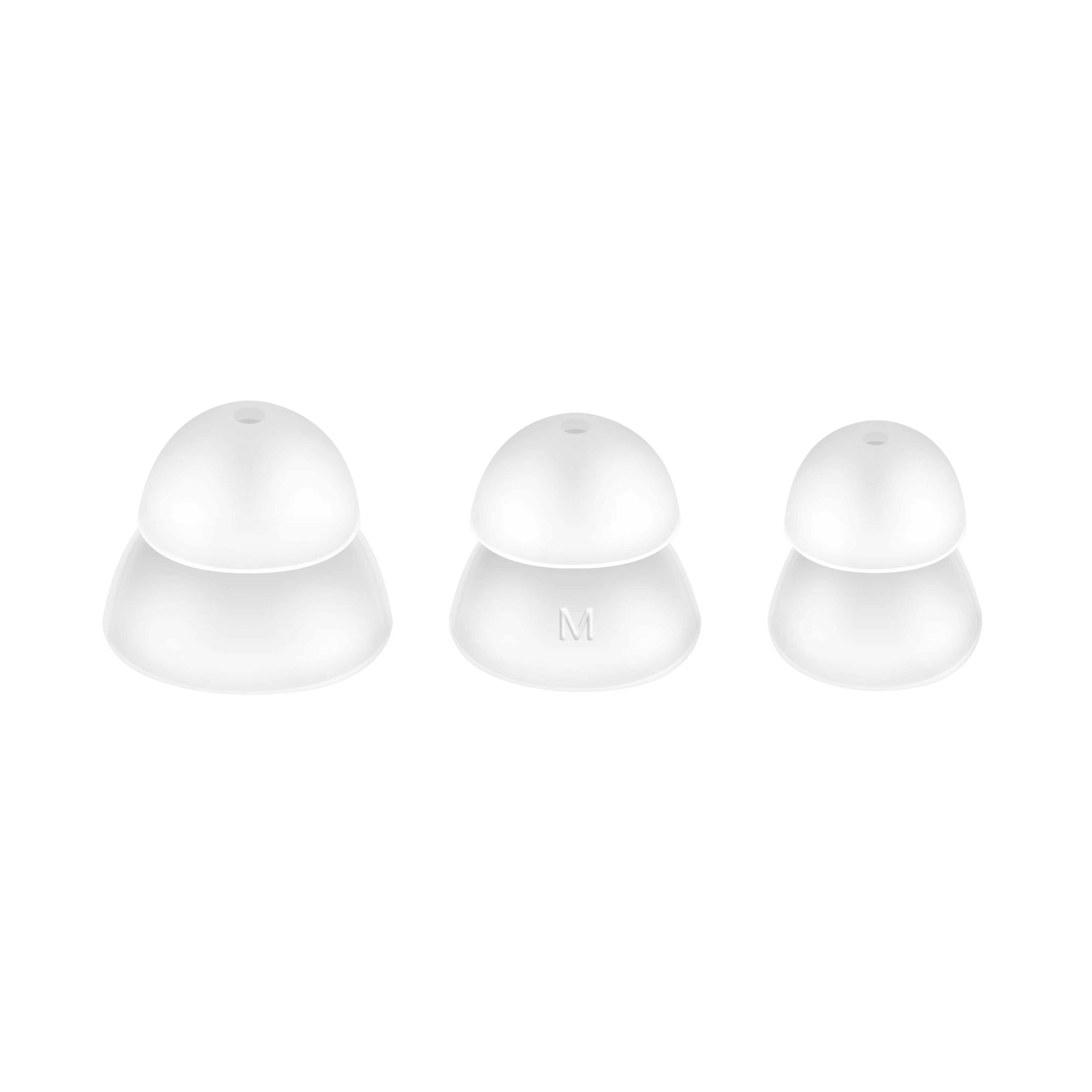 Small Gray Open Fitting Eartips For Open Fit Hearing Aids