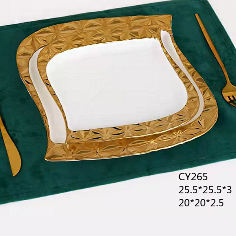 white and gold plates set; rimmed plates; fancy dinner plates