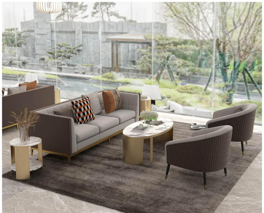 Simple Design Modern Leather PU Sofa