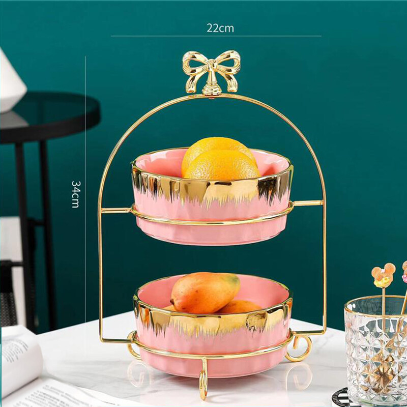 ceramic fruit basket stand; 3 tier fruit bowl ceramic; ceramic fruit bowl stand