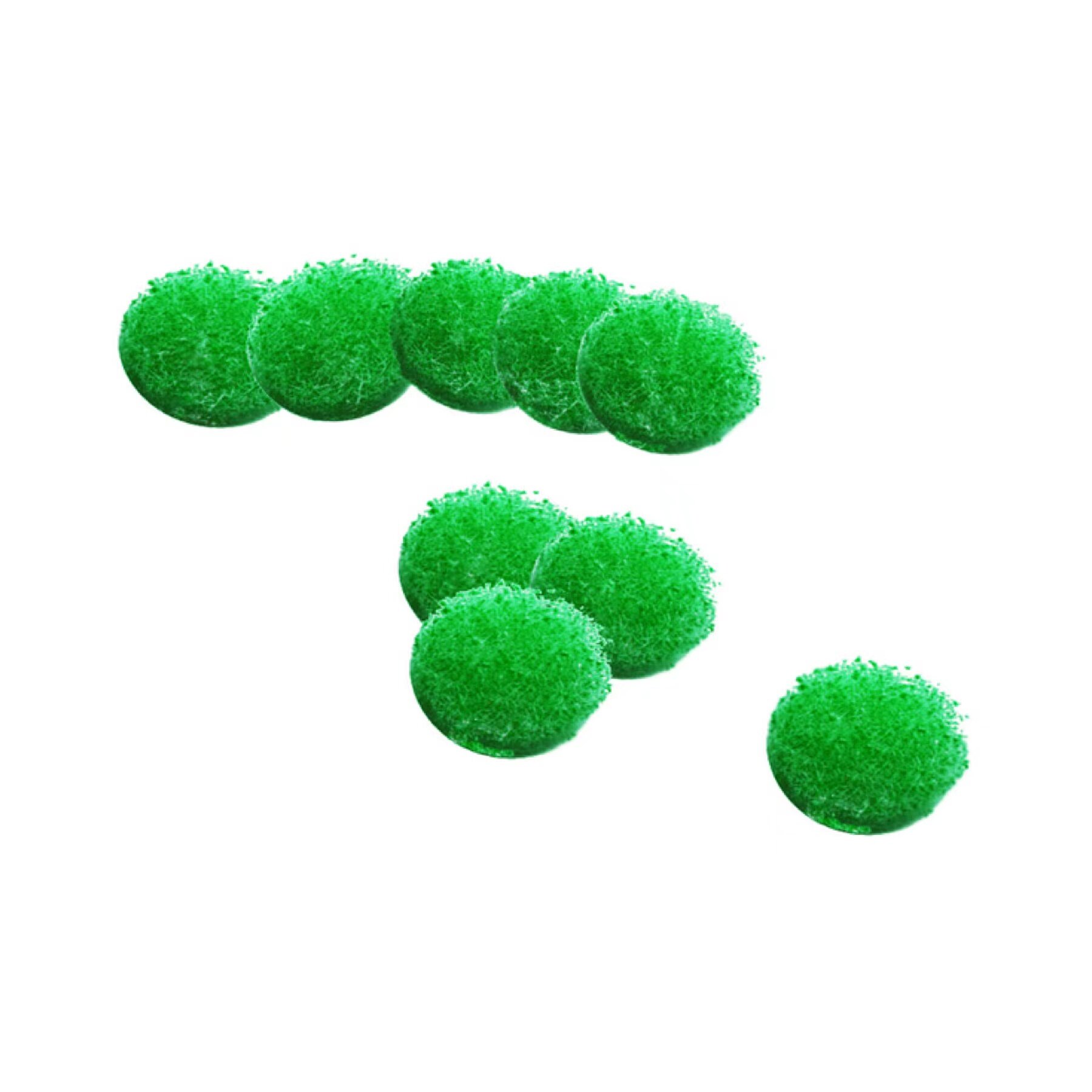 Green Soft Buffs For Hearing Aid Prehiminary Buffing