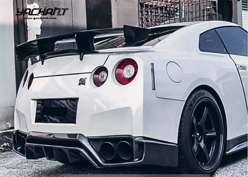 YCR35263LCF 2008-2016 Nissan R35 GTR CBA DBA Tommy Kaira-Rowen Style Rear Lip CF (100).jpg