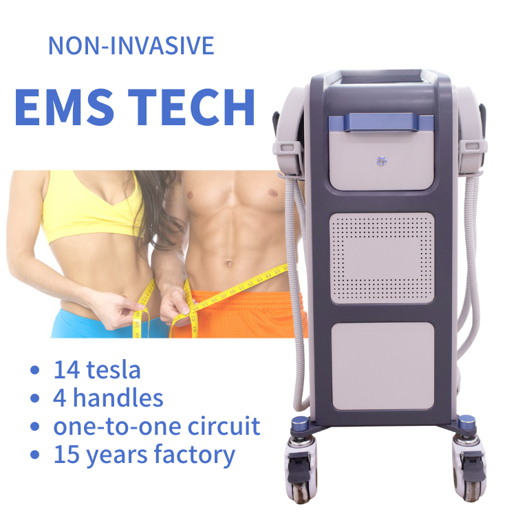 Newest 4 Handles ONE-TO-ONE Circuit EMS Body Slimming Muscle Building Machine for Spa