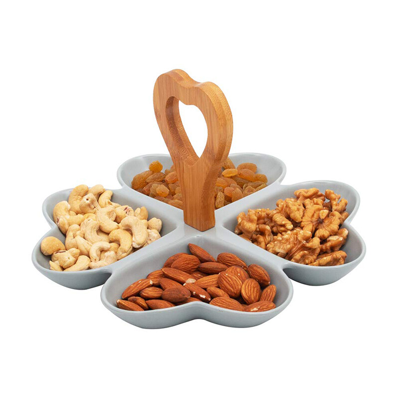 snack dip bowls; ceramic nut stand; ceramic dipping bowls