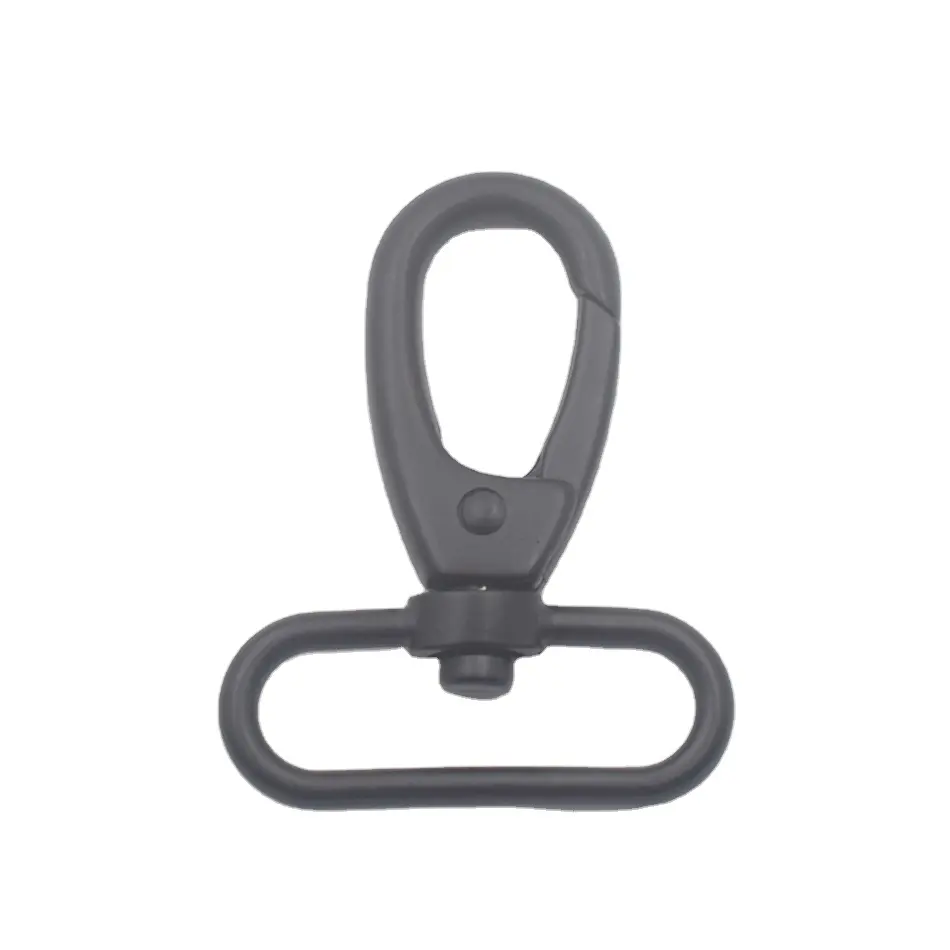 38mm big black metal swivel snap hook for bag