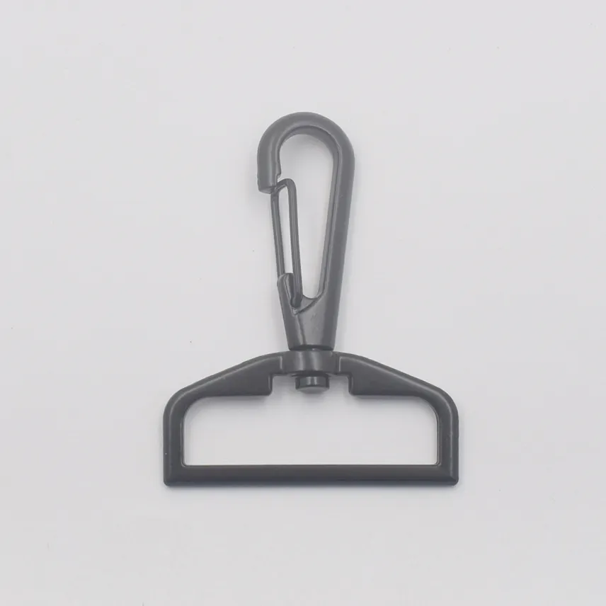 zinc alloy spring clip swivel eye d ring snap hook for bag