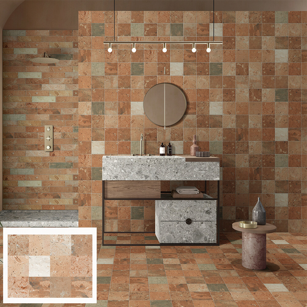 porcelain rustic tiles for bathroom or living room