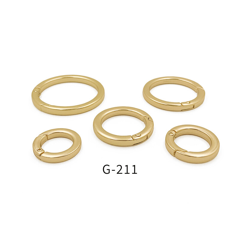 Introduce The Flat  Round Metal Clasp Spring Ring