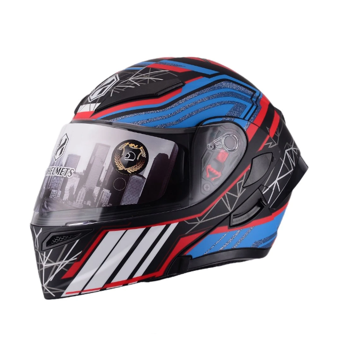 Modular Flip up Street Bike Motorcycle Helmet with Dual Visors