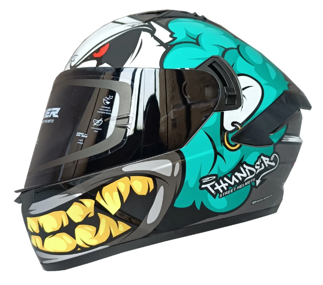 DOT Approved Full Face   Bike Helmets