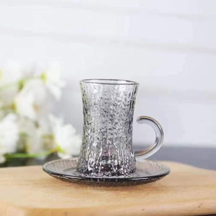 Vertical Cup Water Ripple Glass Cup