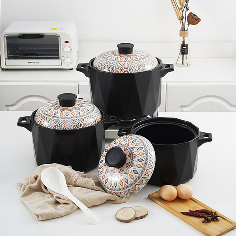 ceramic cooking pot; ceramic soup pot; ceramic cooking pot with lid