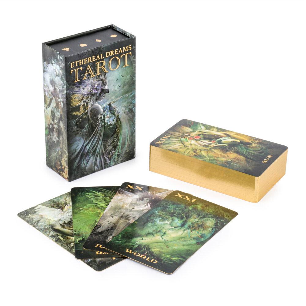 Customized Printed 350gsm Tarot Cards Oracle Decks Card Games Playing Cards with Custom Magnetic Box