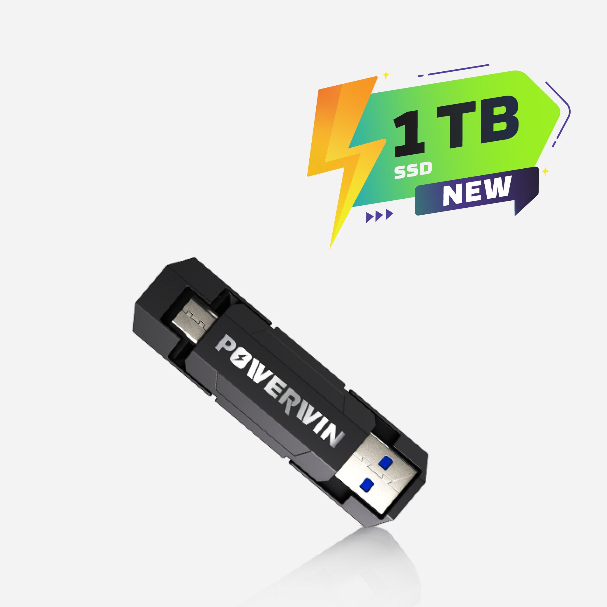 1TB POWERWIN DF01 USB 3.2 Solid State Flash Drive