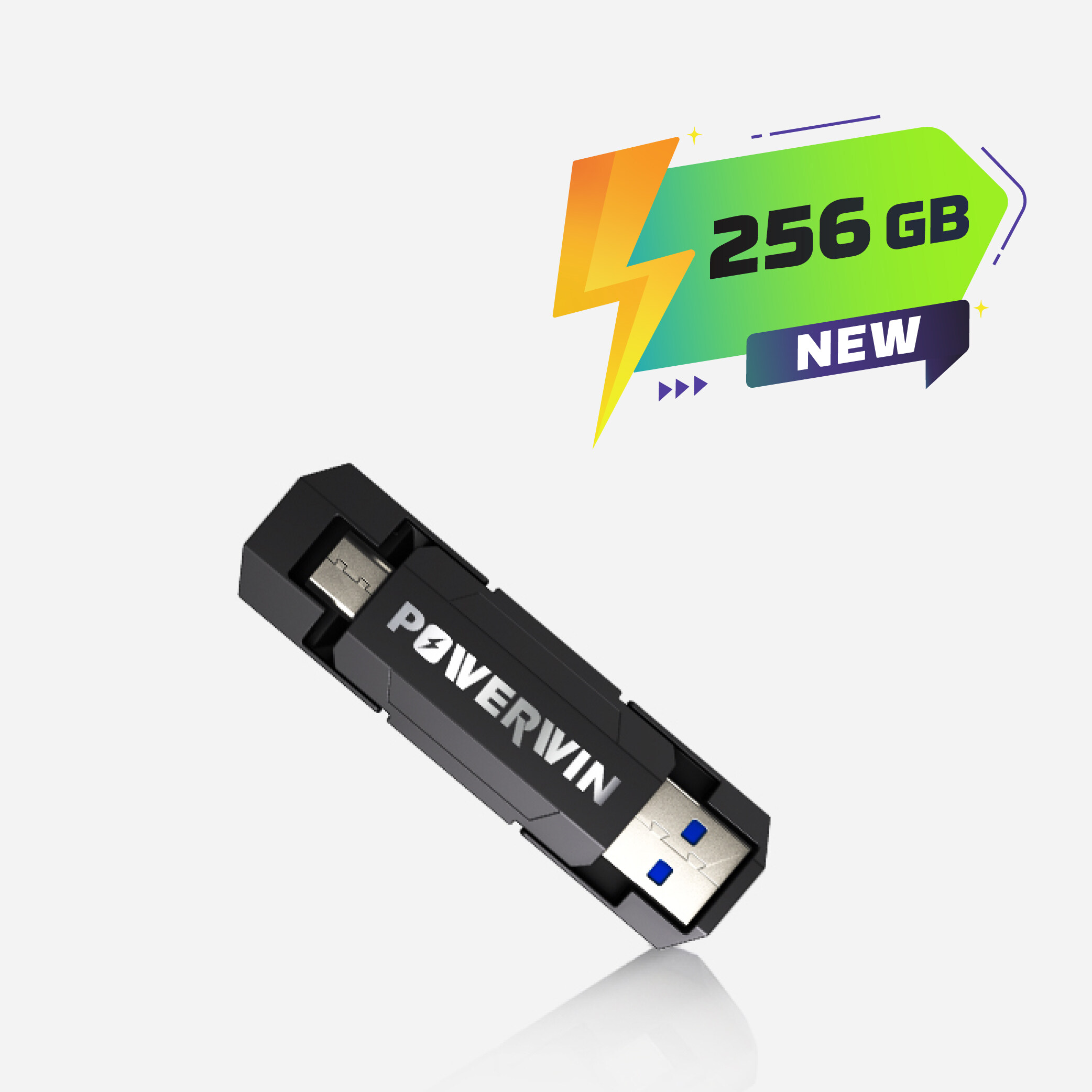 256GB POWERWIN DF01 USB 3.2 Flash Drive