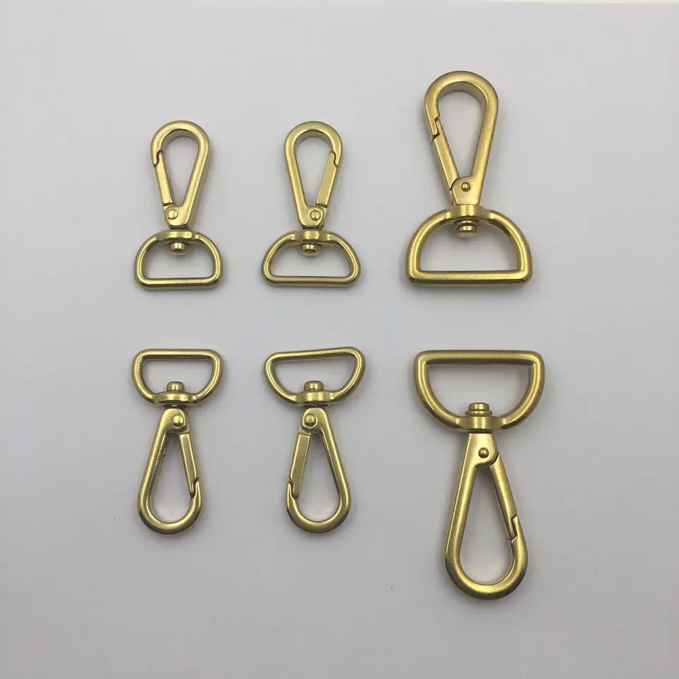 copper dog hook solid brass backpack swivel snap hook