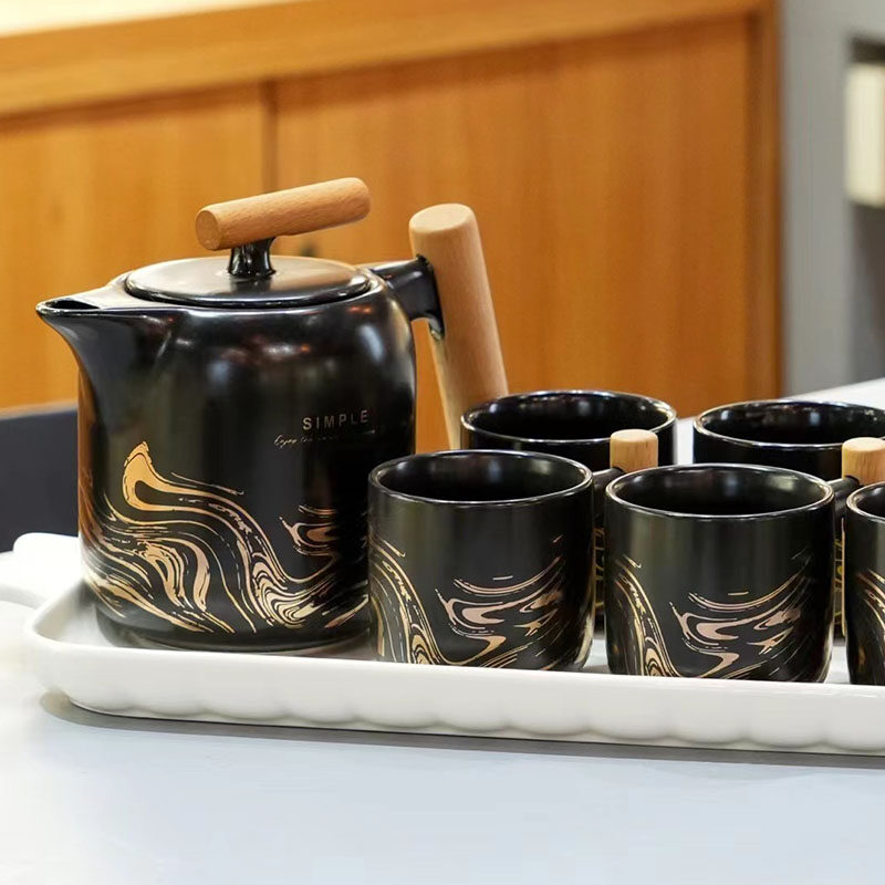 water set; ceramic water set; ceramic teapot and cup