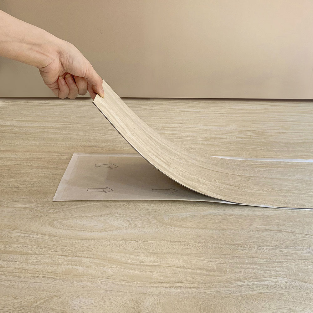 Luxury Vinyl Wooden Texture Self Adhesive PVC Floor Tile