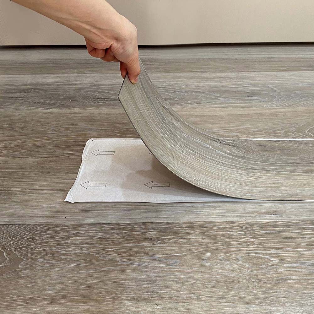 Fireproof Luxury Self Adhesive Vinyl Plank Flooring 2.0mm