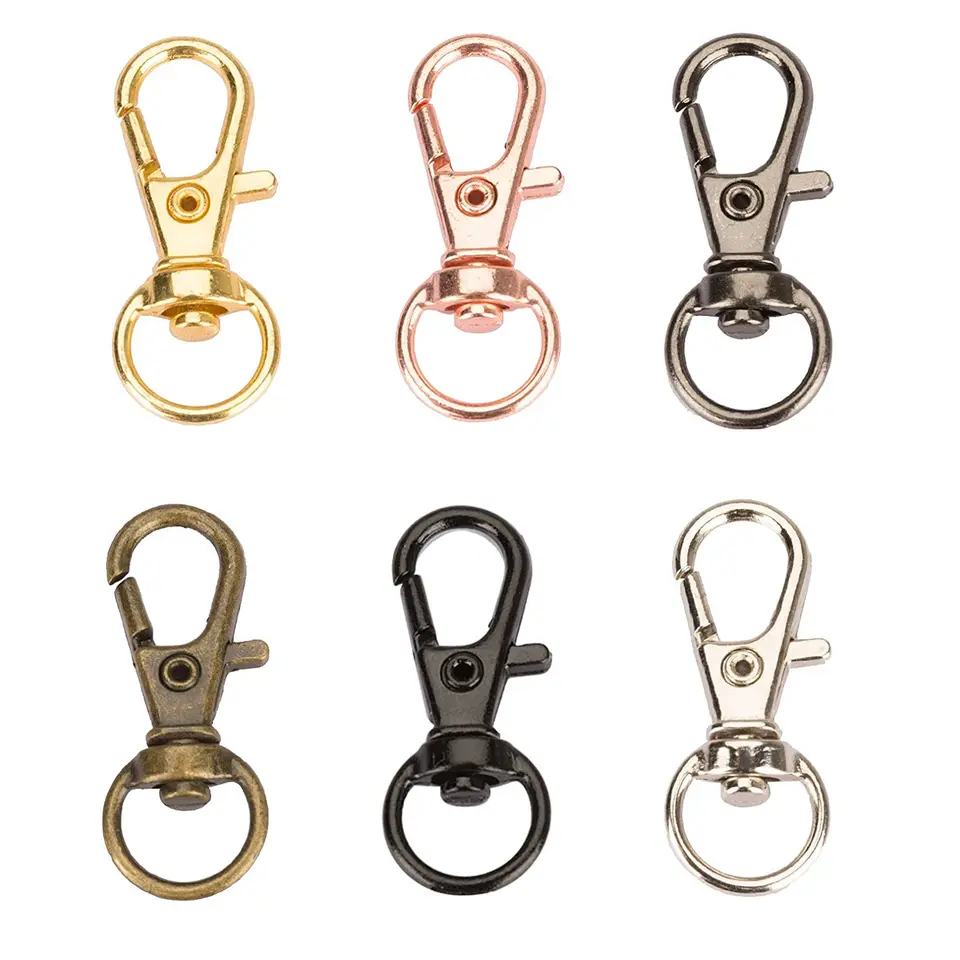 Wholesale zinc alloy metal Swivel Clasps Lanyard Snap Hook Lobster Claw Clasp