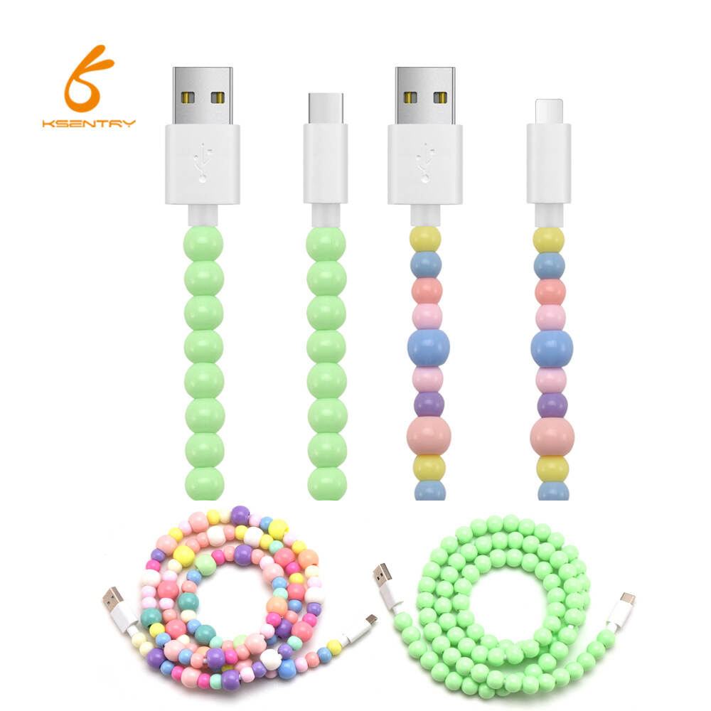 FRS Beads Data Charging Cable  type C/andriod/iphone usb data charging  Usb Cable