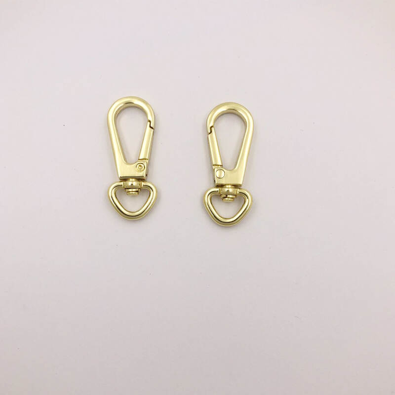 New design Bag Hardware Accessories Small Dog Buckle Rotatable Spring Hook D Ring Swivel Snap Hooks For Bags/ Lanyard /Dog Leash